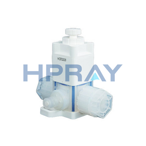 PFA Square Pneumatic Diaphragm Valve With Bypass