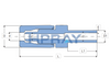 PFA Spigot Connector Flared Type