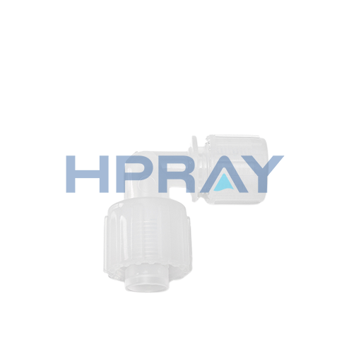 PFA 90 Degree Elbow Space-Saving Sleeve-Insert Type