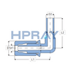 PFA 90 Degree Spigot Elbow Flared Type