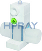 PFA Square Pneumatic Diaphragm With Bypass (Compact Type)