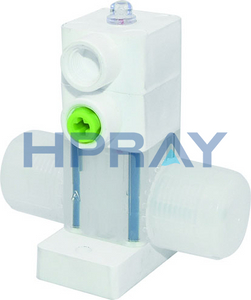 PFA Square Pneumatic Diaphragm With Bypass (Compact Type)