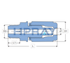 PFA Male Adaptor Flared Type
